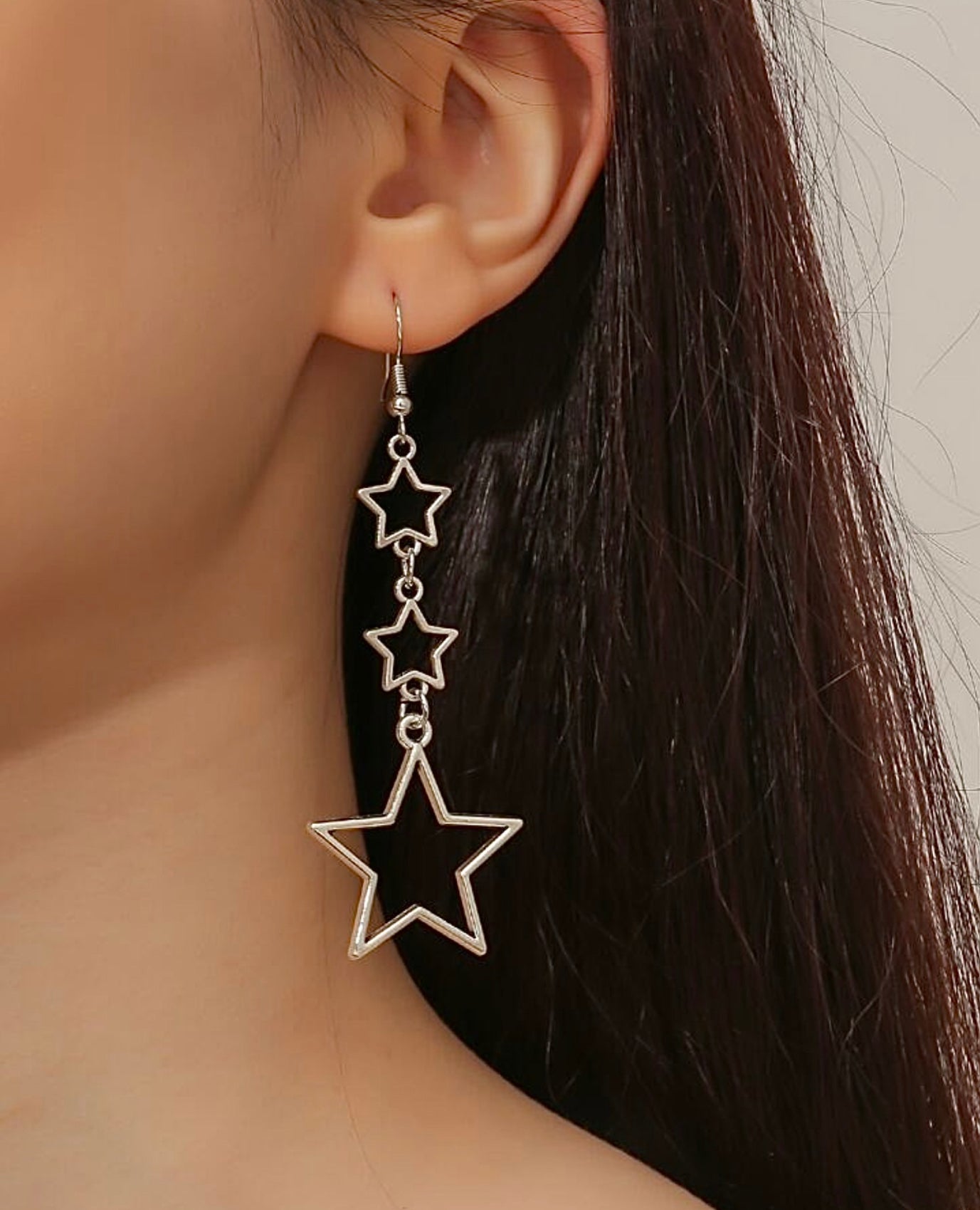 Star drop earrings