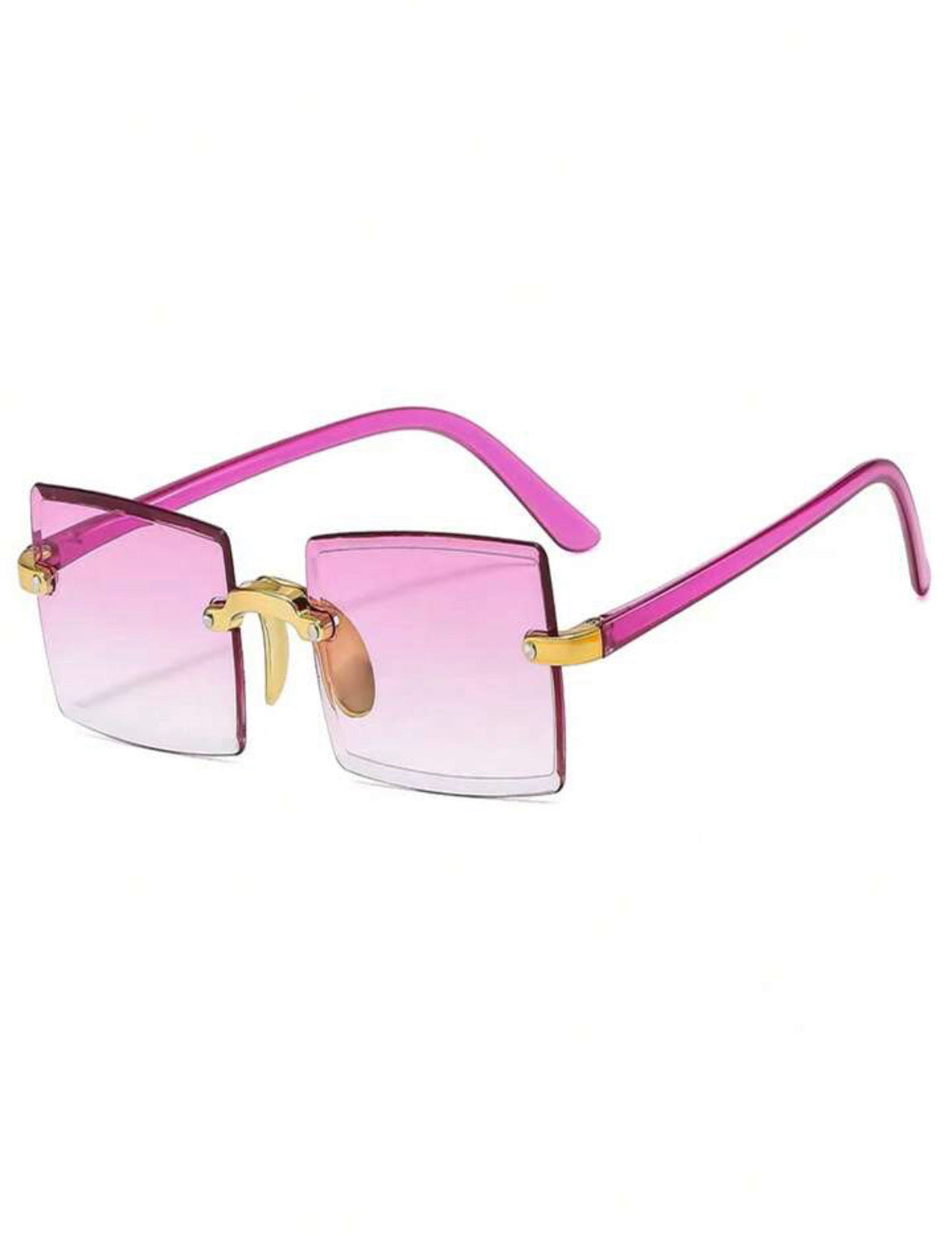 Cartier inspired frameless fashion glasses