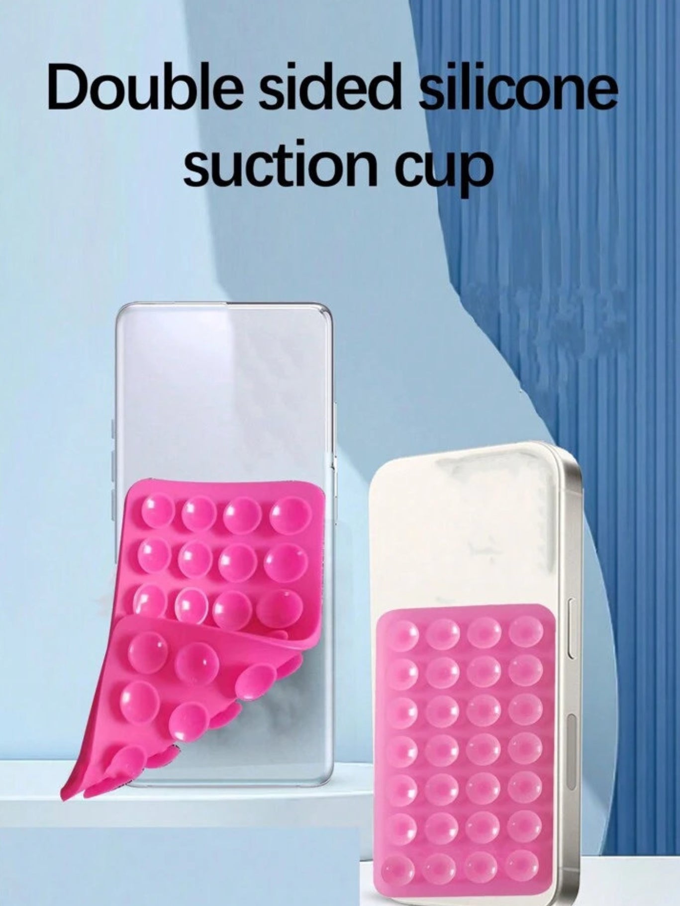 Silicone suction cup phone holder