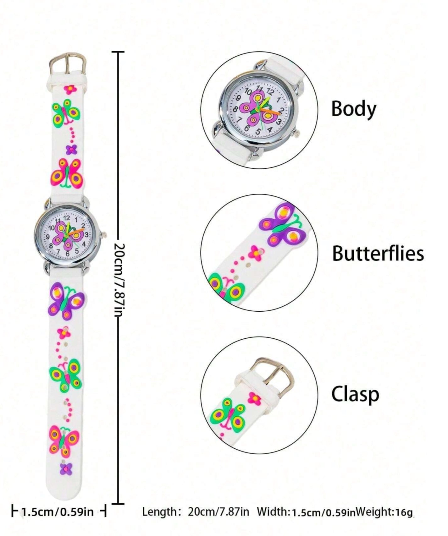 Girl’s Fashion Butterfly Watch