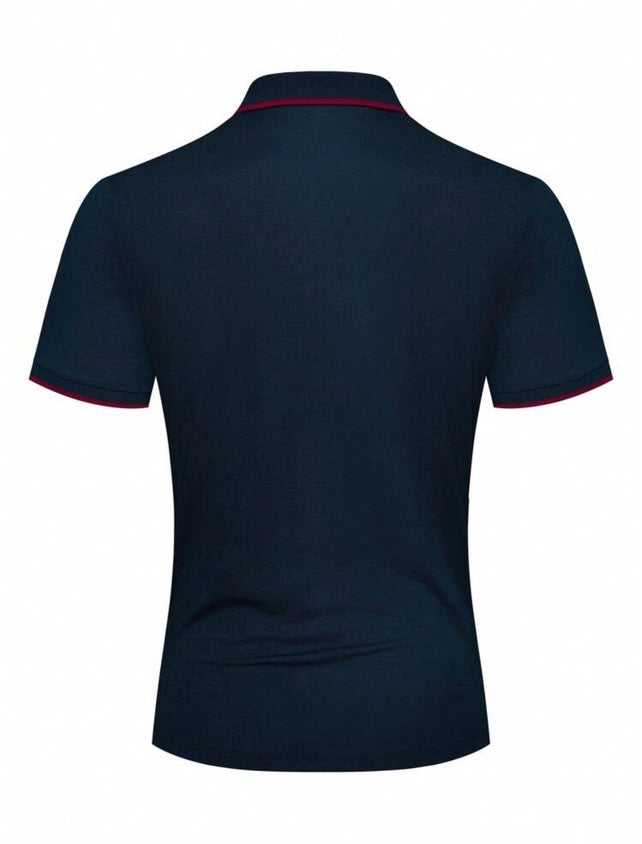 Men’s striped polo shirt