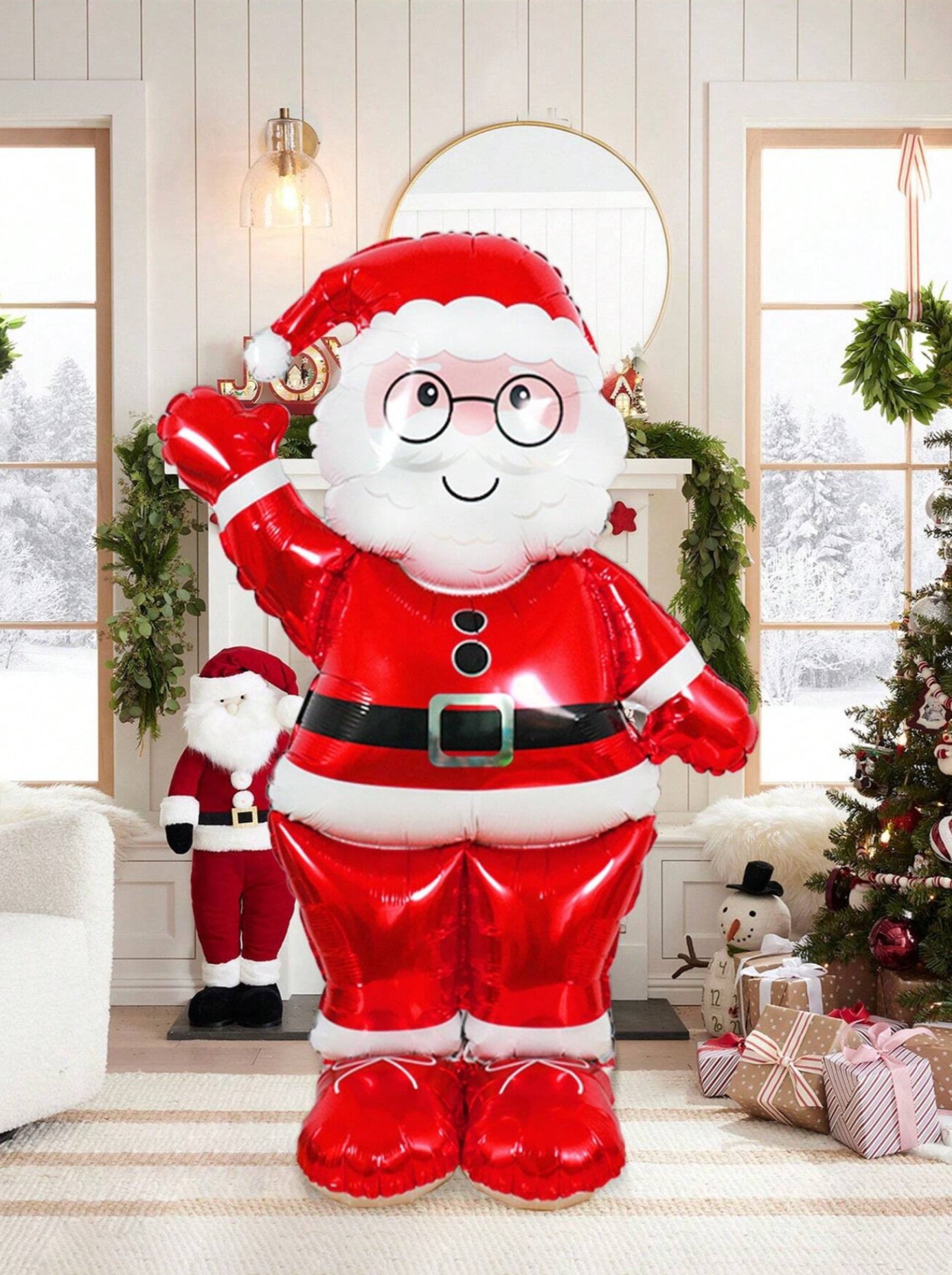 Life Size 61 inch Santa Claus Foil Balloon
