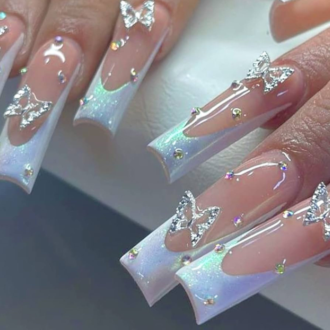 butterfly nail charm