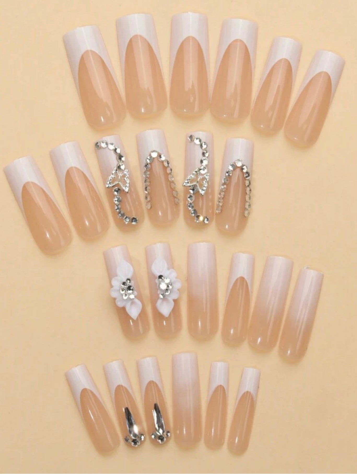 Gemstone press on nails