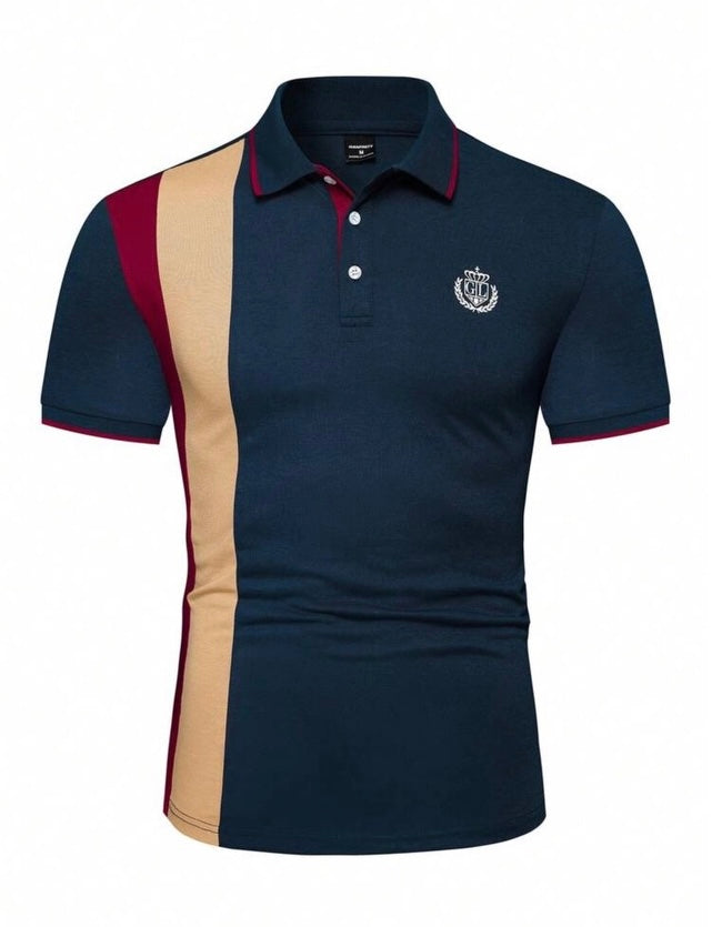 Men’s striped polo shirt