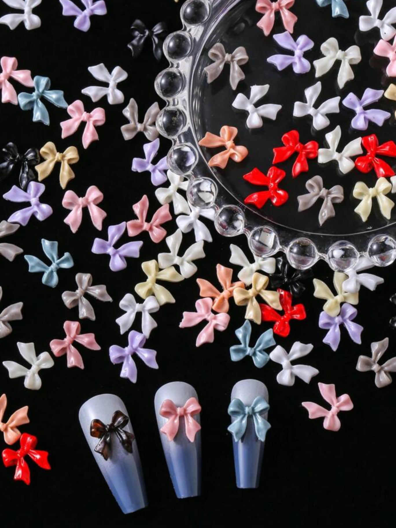 Bow nail Charms