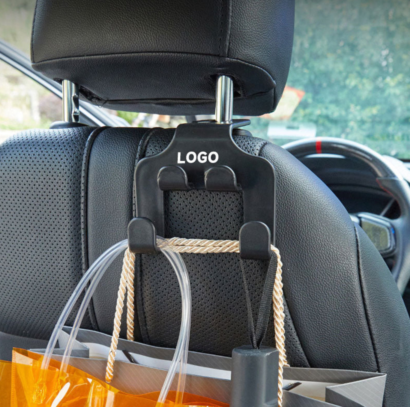 Car Front And Rear Seat Double Hook Bracket Hook