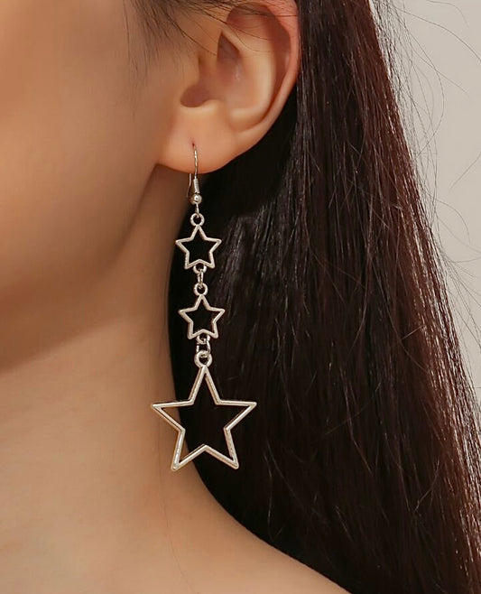 Star drop earrings
