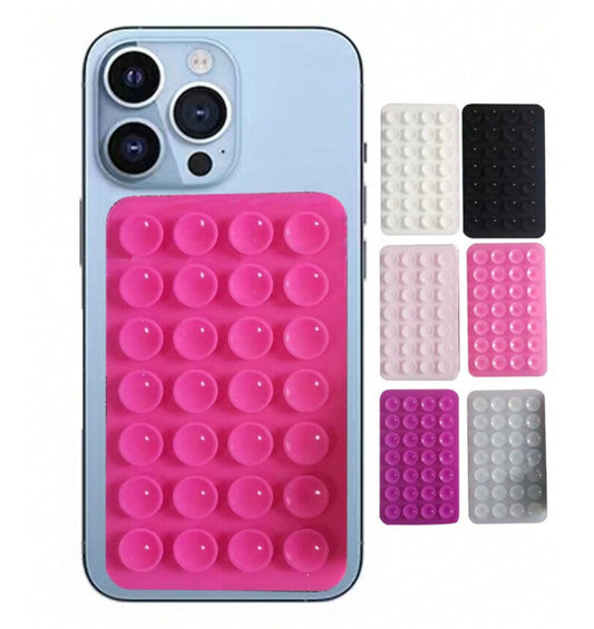 Silicone suction cup phone holder