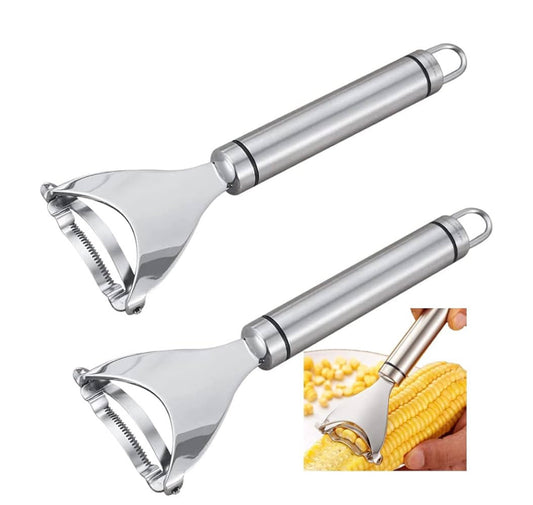 Stainless steel corn peeler