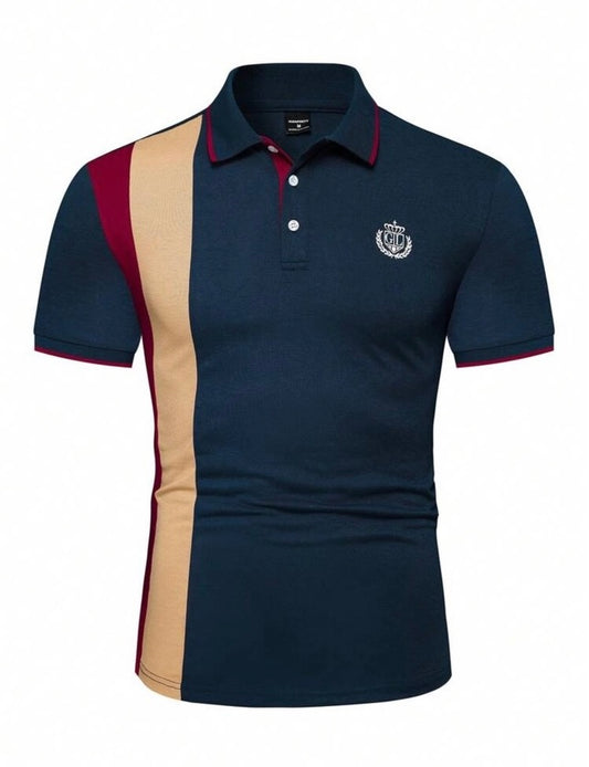Men’s striped polo shirt
