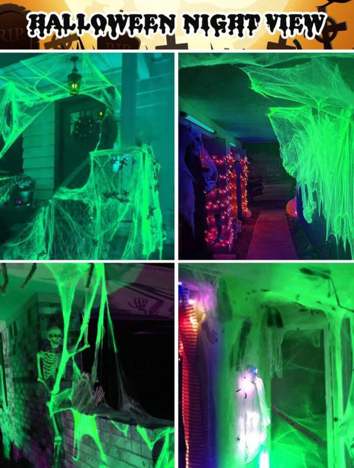 Glow In The Dark Spider Web