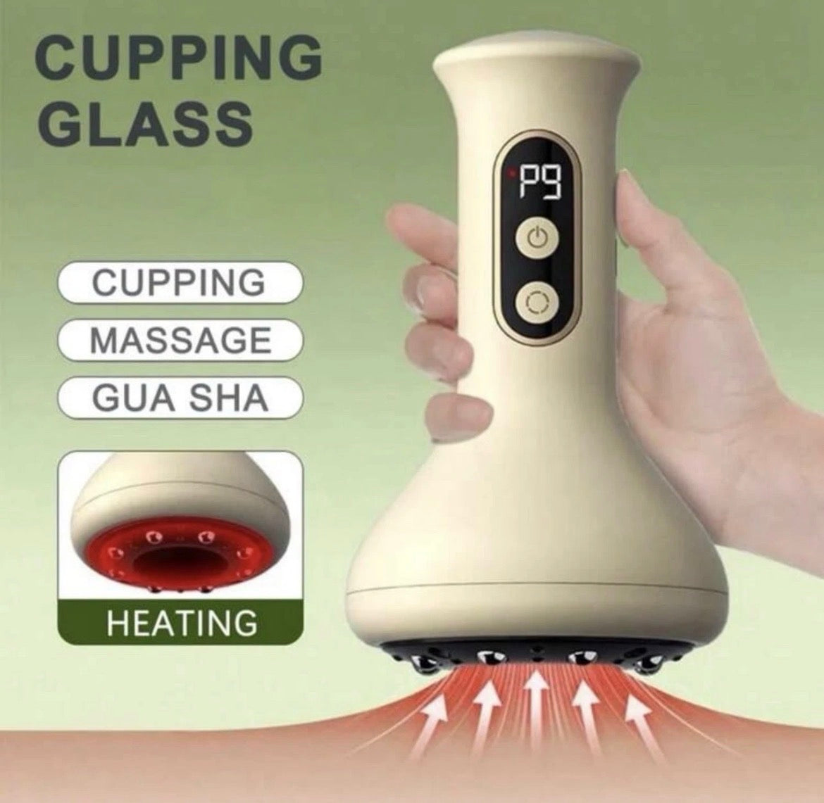 Electric Cupping Massage Machine | USB
Rechargeable Heated Cupping Therapy
Device with 9 Heat Levels