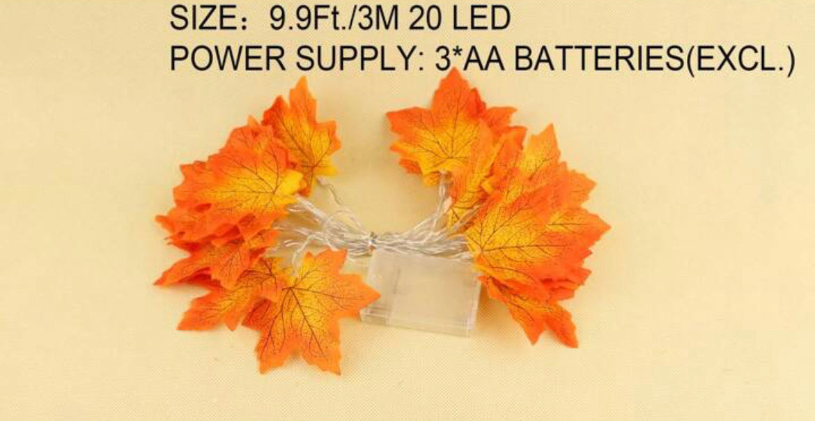 1 Pc Fall Holiday Garland With Lights