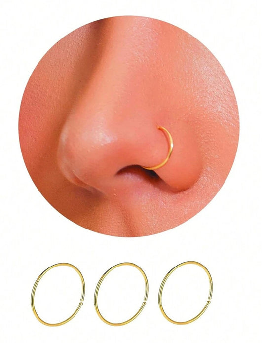 Nose rings 14k plate